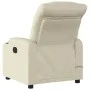 Sillón de masaje reclinable eléctrico cuero sintético crema de , Sillones - Ref: Foro24-3206593, Precio: 304,06 €, Descuento: %