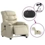 Sillón de masaje reclinable eléctrico cuero sintético crema de , Sillones - Ref: Foro24-3206593, Precio: 304,06 €, Descuento: %