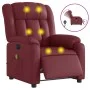 Sillón masaje reclinable eléctrico cuero sintético rojo tinto de , Sillones - Ref: Foro24-3205261, Precio: 258,42 €, Descuent...