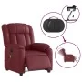 Sillón masaje reclinable eléctrico cuero sintético rojo tinto de , Sillones - Ref: Foro24-3205261, Precio: 258,42 €, Descuent...