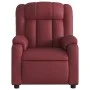 Sillón masaje reclinable eléctrico cuero sintético rojo tinto de , Sillones - Ref: Foro24-3205261, Precio: 258,42 €, Descuent...