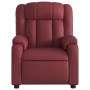 Sillón masaje reclinable eléctrico cuero sintético rojo tinto de , Sillones - Ref: Foro24-3205261, Precio: 269,19 €, Descuent...