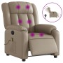 Sillón reclinable de masaje eléctrico cuero sintético capuchino de , Sillones - Ref: Foro24-3205263, Precio: 274,08 €, Descue...