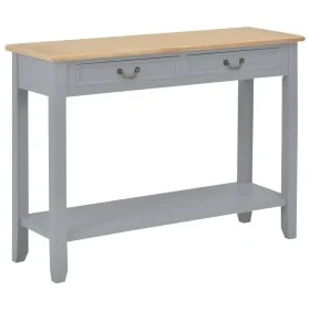 Mesa consola de madera gris 110x35x80 cm de vidaXL, Mesas auxiliares - Ref: Foro24-249902, Precio: 173,67 €, Descuento: %