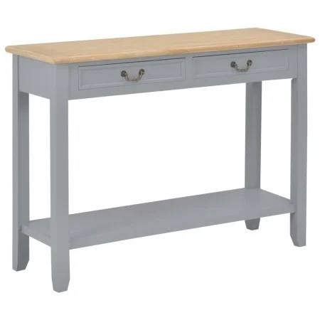 Gray wooden console table 110x35x80 cm by vidaXL, Side tables - Ref: Foro24-249902, Price: 173,67 €, Discount: %
