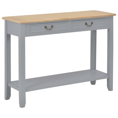 Mesa consola de madera gris 110x35x80 cm de vidaXL, Mesas auxiliares - Ref: Foro24-249902, Precio: 177,13 €, Descuento: %