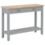 Gray wooden console table 110x35x80 cm by vidaXL, Side tables - Ref: Foro24-249902, Price: 173,67 €, Discount: %
