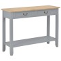 Mesa consola de madera gris 110x35x80 cm de vidaXL, Mesas auxiliares - Ref: Foro24-249902, Precio: 177,13 €, Descuento: %