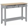 Gray wooden console table 110x35x80 cm by vidaXL, Side tables - Ref: Foro24-249902, Price: 173,67 €, Discount: %