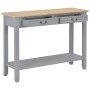 Mesa consola de madera gris 110x35x80 cm de vidaXL, Mesas auxiliares - Ref: Foro24-249902, Precio: 177,13 €, Descuento: %