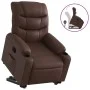 Sillón reclinable elevable cuero sintético marrón de , Sillones - Ref: Foro24-3206601, Precio: 324,76 €, Descuento: %