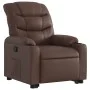 Sillón reclinable elevable cuero sintético marrón de , Sillones - Ref: Foro24-3206601, Precio: 324,76 €, Descuento: %