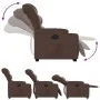 Sillón reclinable elevable cuero sintético marrón de , Sillones - Ref: Foro24-3206601, Precio: 324,76 €, Descuento: %