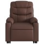 Sillón reclinable elevable cuero sintético marrón de , Sillones - Ref: Foro24-3206601, Precio: 277,99 €, Descuento: %