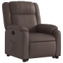 Sillón reclinable elevable cuero sintético marrón de , Sillones - Ref: Foro24-3205152, Precio: 272,21 €, Descuento: %