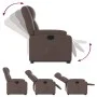 Hochklappbarer Liegesessel aus braunem Kunstleder von , Sessel - Ref: Foro24-3205152, Preis: 327,31 €, Rabatt: %