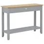 Gray wooden console table 110x35x80 cm by vidaXL, Side tables - Ref: Foro24-249902, Price: 173,67 €, Discount: %
