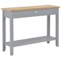 Mesa consola de madera gris 110x35x80 cm de vidaXL, Mesas auxiliares - Ref: Foro24-249902, Precio: 177,13 €, Descuento: %