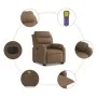 Sillón de masaje eléctrico reclinable elevable tela marrón de , Sillones - Ref: Foro24-3205020, Precio: 389,39 €, Descuento: %