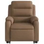 Sillón de masaje eléctrico reclinable elevable tela marrón de , Sillones - Ref: Foro24-3205020, Precio: 389,39 €, Descuento: %