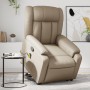Sillón reclinable masaje pie cuero artificial color capuchino de , Sillones - Ref: Foro24-3205277, Precio: 296,92 €, Descuent...