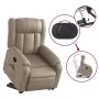 Sillón reclinable masaje pie cuero artificial color capuchino de , Sillones - Ref: Foro24-3205277, Precio: 309,76 €, Descuent...