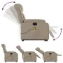 Sillón reclinable masaje pie cuero artificial color capuchino de , Sillones - Ref: Foro24-3205277, Precio: 309,76 €, Descuent...