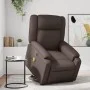 Sillón reclinable de masaje de pie de cuero sintético marrón de , Sillones - Ref: Foro24-3205159, Precio: 321,94 €, Descuento: %