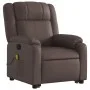 Sillón reclinable de masaje de pie de cuero sintético marrón de , Sillones - Ref: Foro24-3205159, Precio: 321,94 €, Descuento: %