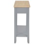 Mesa consola de madera gris 110x35x80 cm de vidaXL, Mesas auxiliares - Ref: Foro24-249902, Precio: 177,13 €, Descuento: %