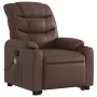 Sillón reclinable de masaje de pie de cuero sintético marrón de , Sillones - Ref: Foro24-3206608, Precio: 297,19 €, Descuento: %