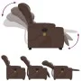 Sillón reclinable de masaje de pie de cuero sintético marrón de , Sillones - Ref: Foro24-3206608, Precio: 332,50 €, Descuento: %