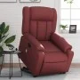 Sillón reclinable de masaje de pie cuero artificial rojo tinto de , Sillones - Ref: Foro24-3205275, Precio: 293,90 €, Descuen...