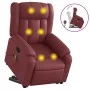 Sillón reclinable de masaje de pie cuero artificial rojo tinto de , Sillones - Ref: Foro24-3205275, Precio: 293,90 €, Descuen...