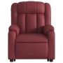 Sillón reclinable de masaje de pie cuero artificial rojo tinto de , Sillones - Ref: Foro24-3205275, Precio: 292,11 €, Descuen...