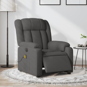 Sillón reclinable de masaje eléctrico tela gris oscuro de , Sillones - Ref: Foro24-3205305, Precio: 265,49 €, Descuento: %