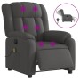 Sillón reclinable de masaje eléctrico tela gris oscuro de , Sillones - Ref: Foro24-3205305, Precio: 265,49 €, Descuento: %
