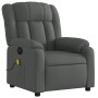 Sillón reclinable de masaje eléctrico tela gris oscuro de , Sillones - Ref: Foro24-3205305, Precio: 265,49 €, Descuento: %
