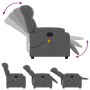 Sillón reclinable de masaje eléctrico tela gris oscuro de , Sillones - Ref: Foro24-3205305, Precio: 265,49 €, Descuento: %