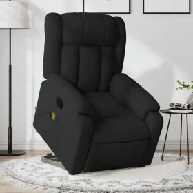 Sillón reclinable de masaje elevable tela negro de , Sillones - Ref: Foro24-3205330, Precio: 303,52 €, Descuento: %