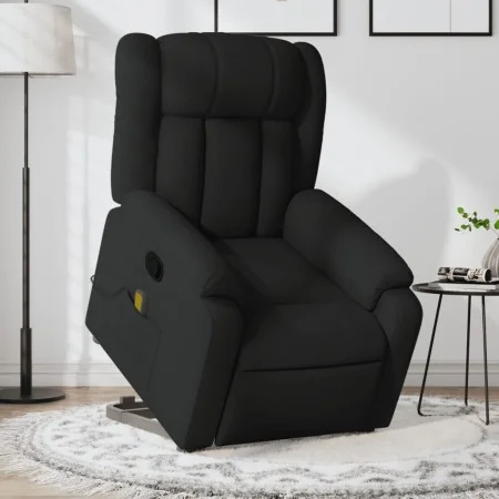 Sillón reclinable de masaje elevable tela negro de , Sillones - Ref: Foro24-3205330, Precio: 303,52 €, Descuento: %