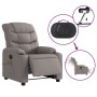 Sillón reclinable de masaje eléctrico tela gris taupe de , Sillones - Ref: Foro24-3206643, Precio: 285,75 €, Descuento: %