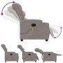 Sillón reclinable de masaje eléctrico tela gris taupe de , Sillones - Ref: Foro24-3206643, Precio: 285,75 €, Descuento: %