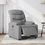 Sillón reclinable de masaje eléctrico tela gris claro de , Sillones - Ref: Foro24-3206636, Precio: 313,43 €, Descuento: %