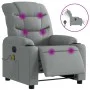 Sillón reclinable de masaje eléctrico tela gris claro de , Sillones - Ref: Foro24-3206636, Precio: 313,43 €, Descuento: %