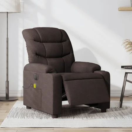 Dark Brown Fabric Electric Massage Recliner by , Armchairs - Ref: Foro24-3206641, Price: 313,66 €, Discount: %