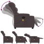 Sillón reclinable de masaje eléctrico tela marrón oscuro de , Sillones - Ref: Foro24-3206641, Precio: 307,23 €, Descuento: %