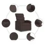 Sillón reclinable eléctrico tela marrón oscuro de , Sillones - Ref: Foro24-3203959, Precio: 241,83 €, Descuento: %