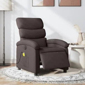 Dark Brown Fabric Electric Massage Recliner by , Armchairs - Ref: Foro24-3203971, Price: 285,71 €, Discount: %