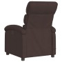 Sillón reclinable de masaje eléctrico tela marrón oscuro de , Sillones - Ref: Foro24-3203971, Precio: 280,74 €, Descuento: %